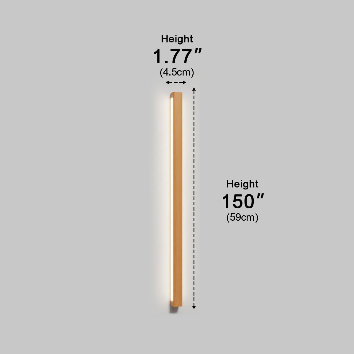 Wall Light | Wooden Linear Strip Design