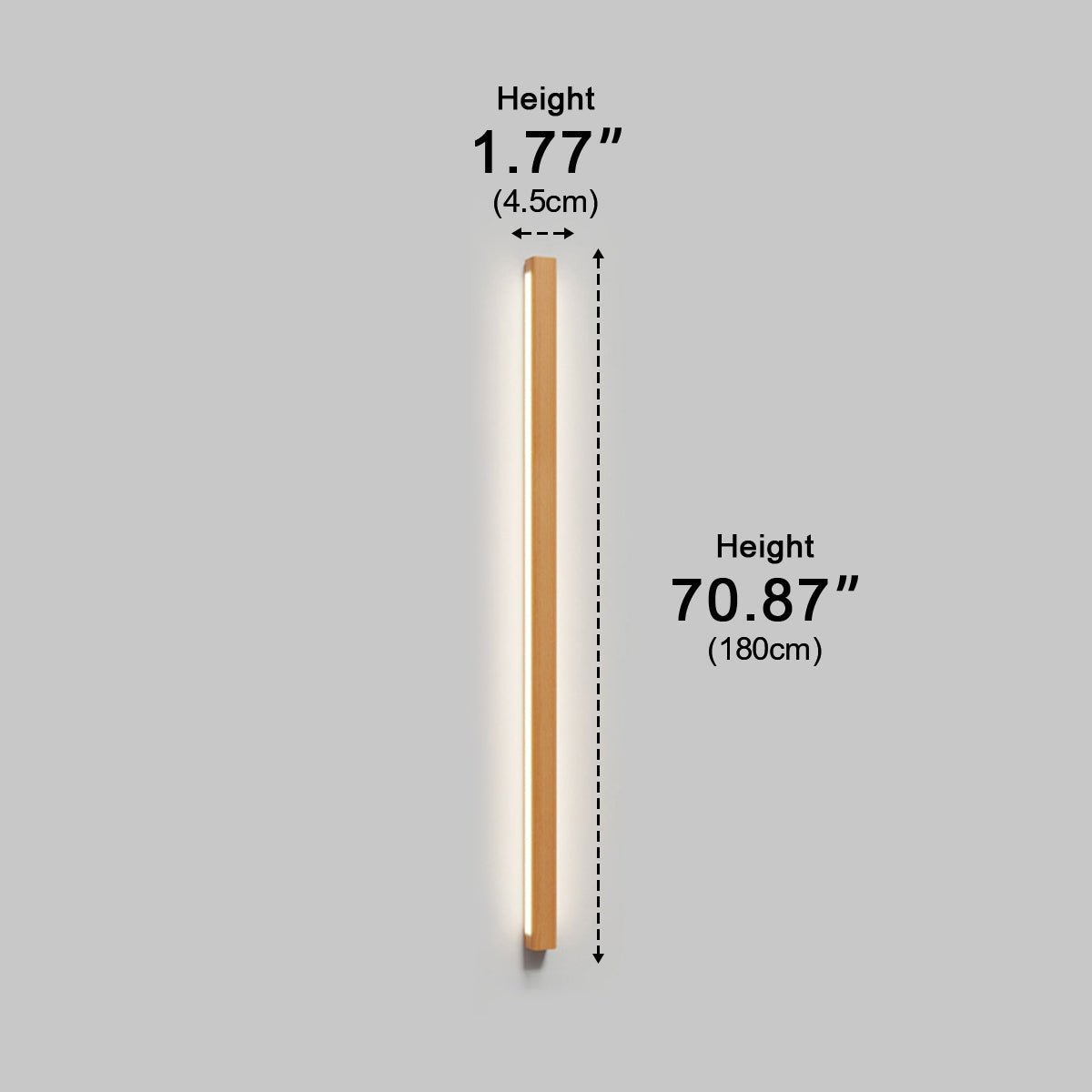 Wall Light | Wooden Linear Strip Design