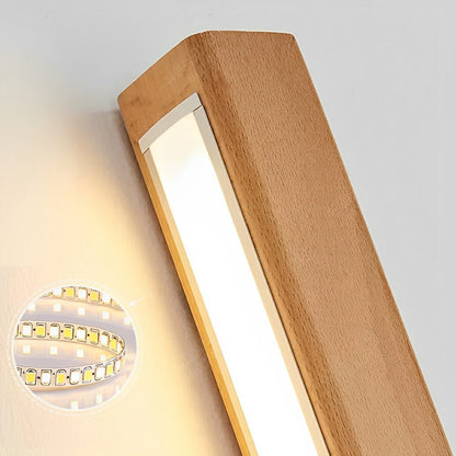 Wall Light | Wooden Linear Strip Design