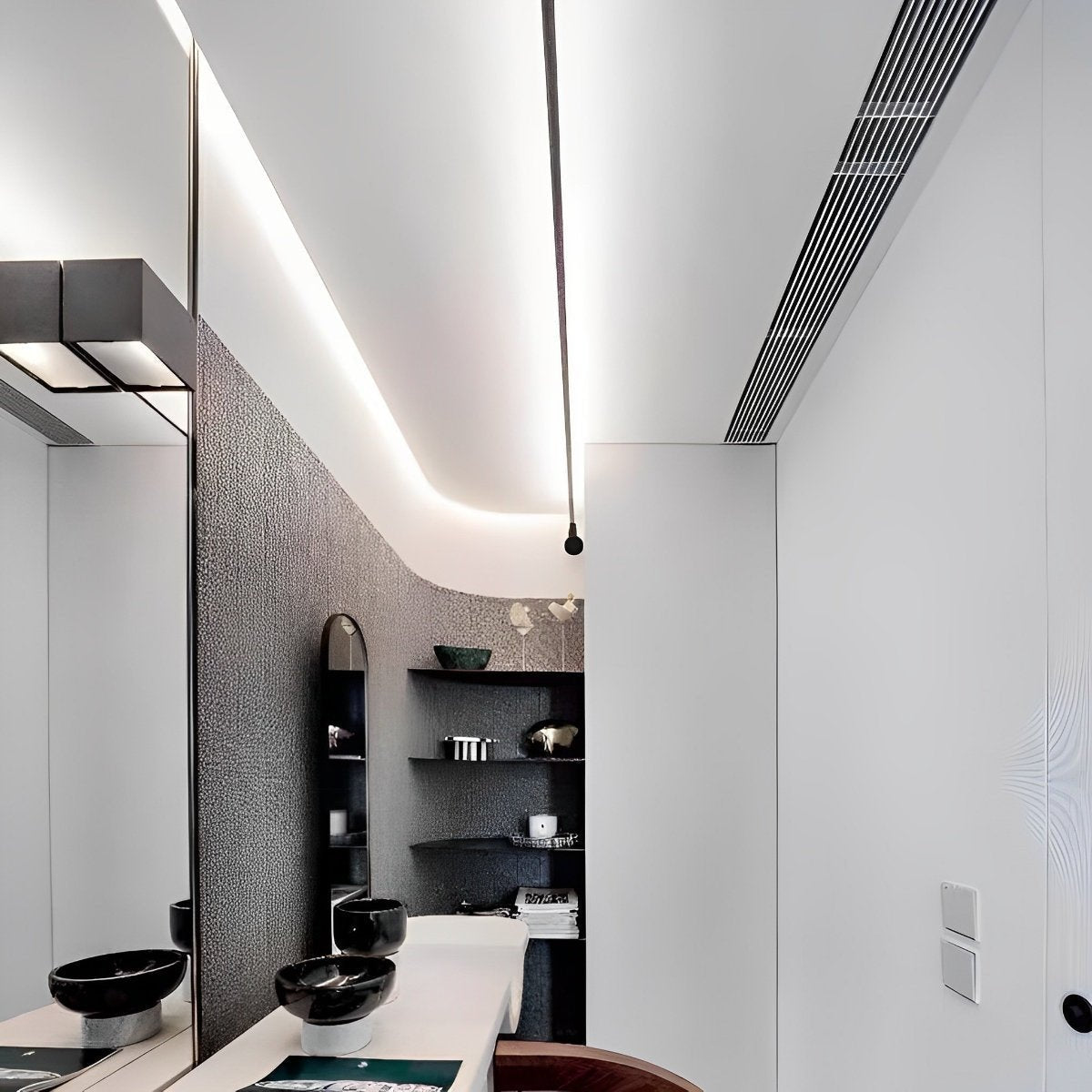 Linear Light | Diagonal Ceiling Line Design