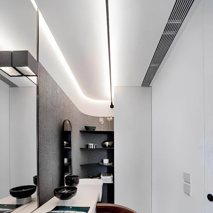 Linear Light | Diagonal Ceiling Line Design