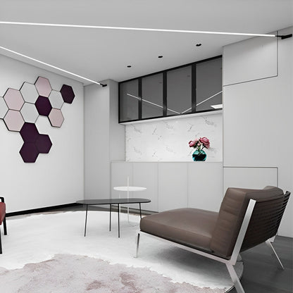 Linear Light | Diagonal Ceiling Line Design