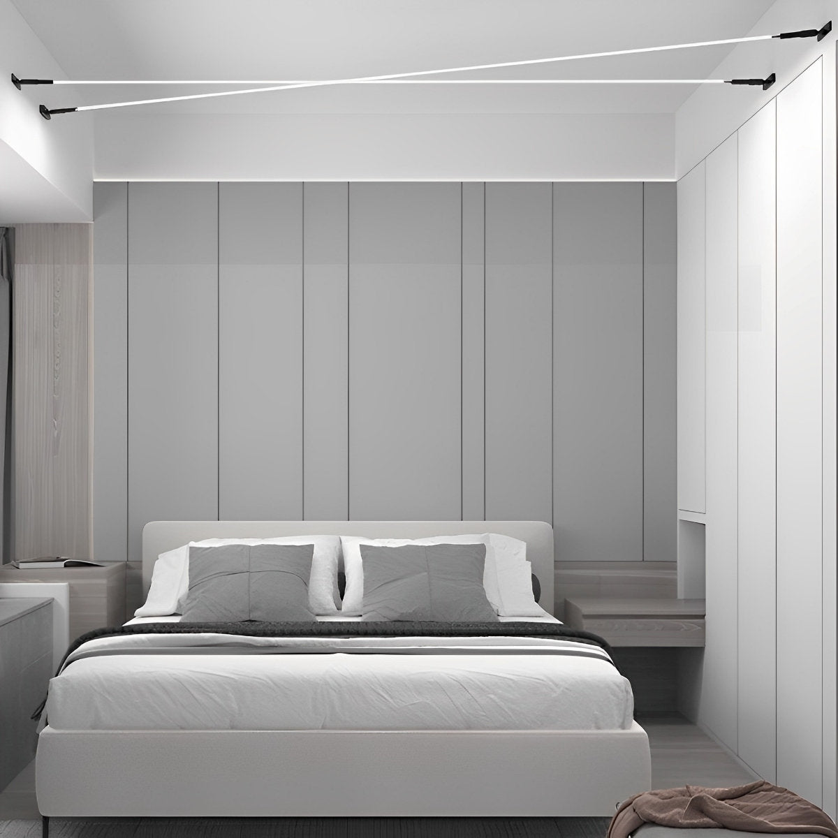 Linear Light | Diagonal Ceiling Line Design