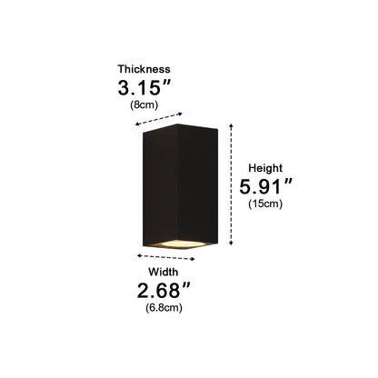Wall Light | Square Cube Up Down Design