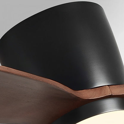 Ceiling Fan | Wood Blade Flush Mount Design