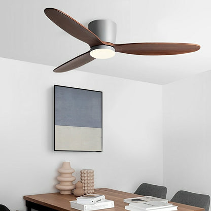 Ceiling Fan | Wood Blade Flush Mount Design