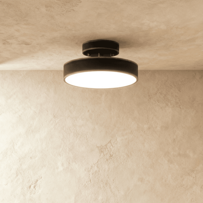 Ceiling Light | Round Drum Flush Mount
