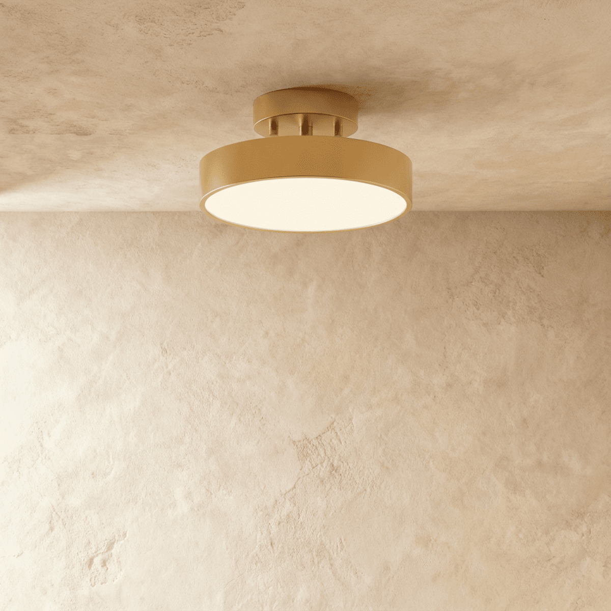 Ceiling Light | Round Drum Flush Mount