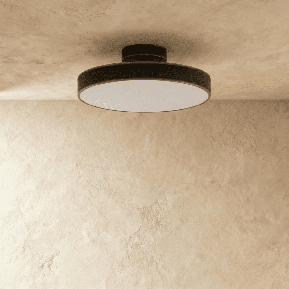 Ceiling Light | Round Drum Flush Mount