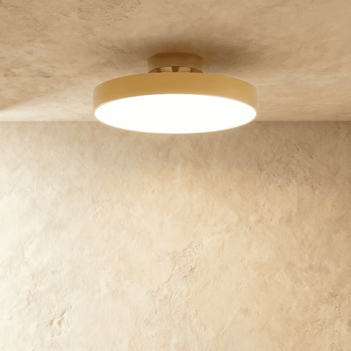 Ceiling Light | Round Drum Flush Mount