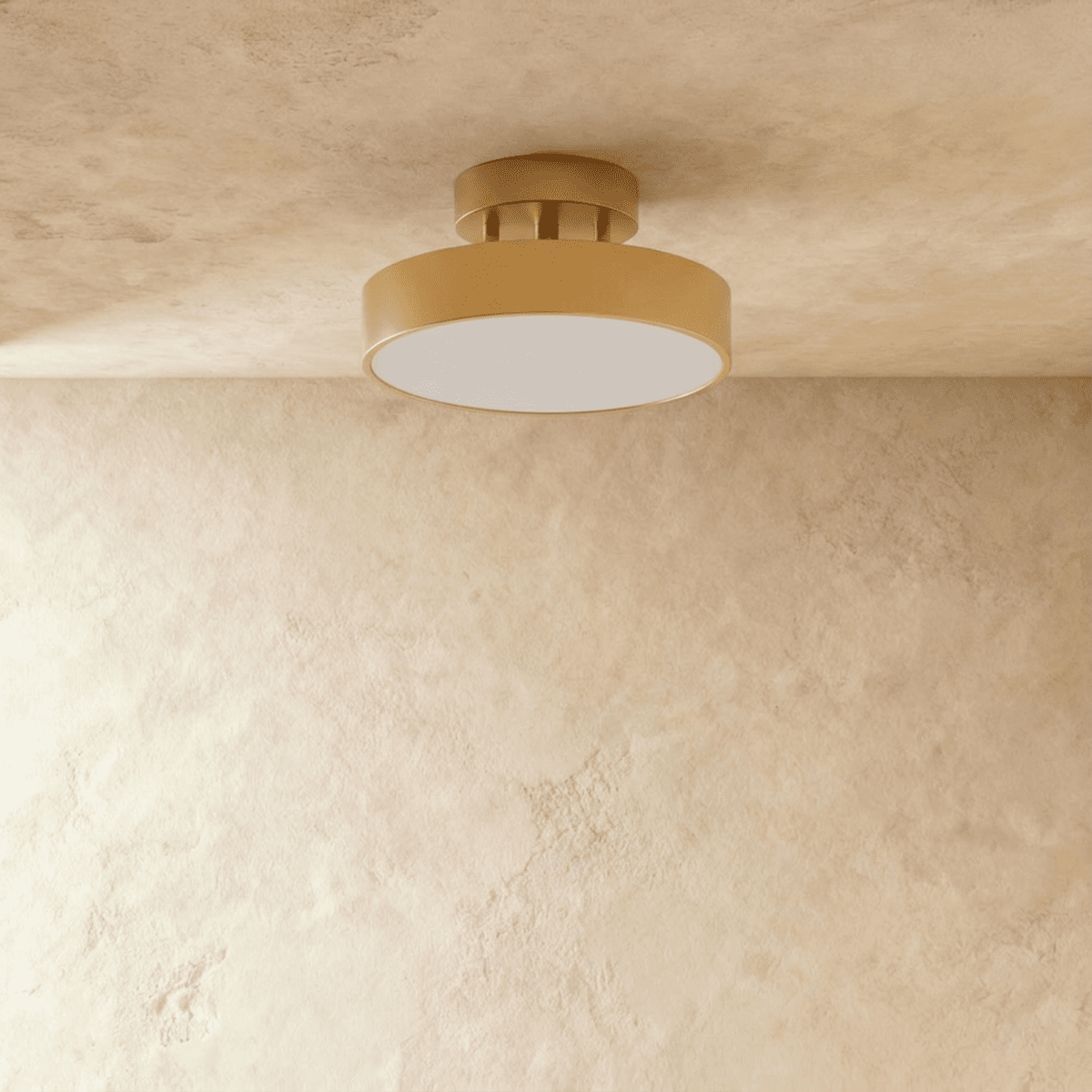 Ceiling Light | Round Drum Flush Mount