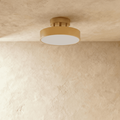 Ceiling Light | Round Drum Flush Mount