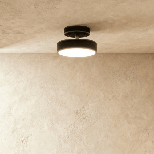 Ceiling Light | Round Drum Flush Mount