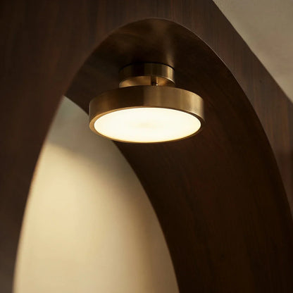 Ceiling Light | Round Drum Flush Mount