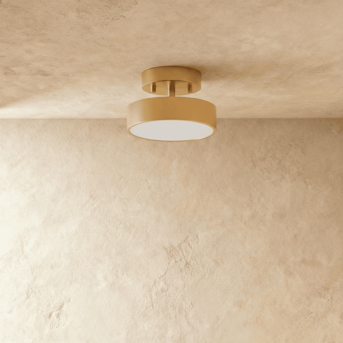Ceiling Light | Round Drum Flush Mount