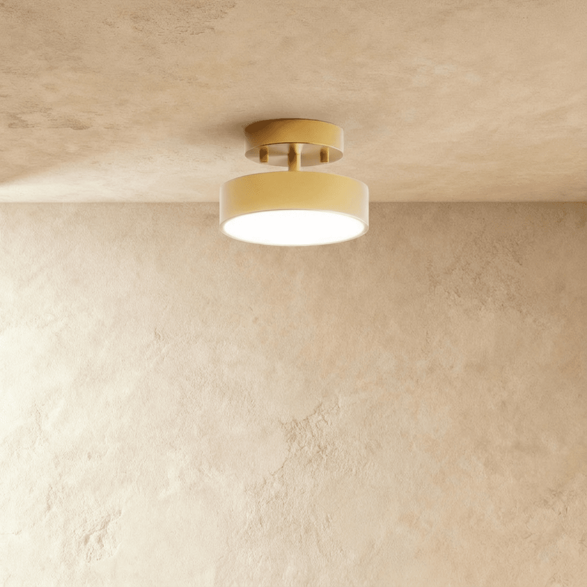 Ceiling Light | Round Drum Flush Mount