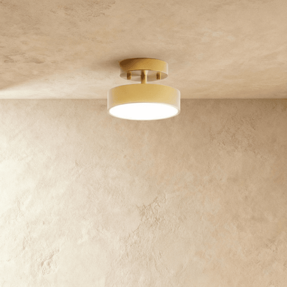Ceiling Light | Round Drum Flush Mount