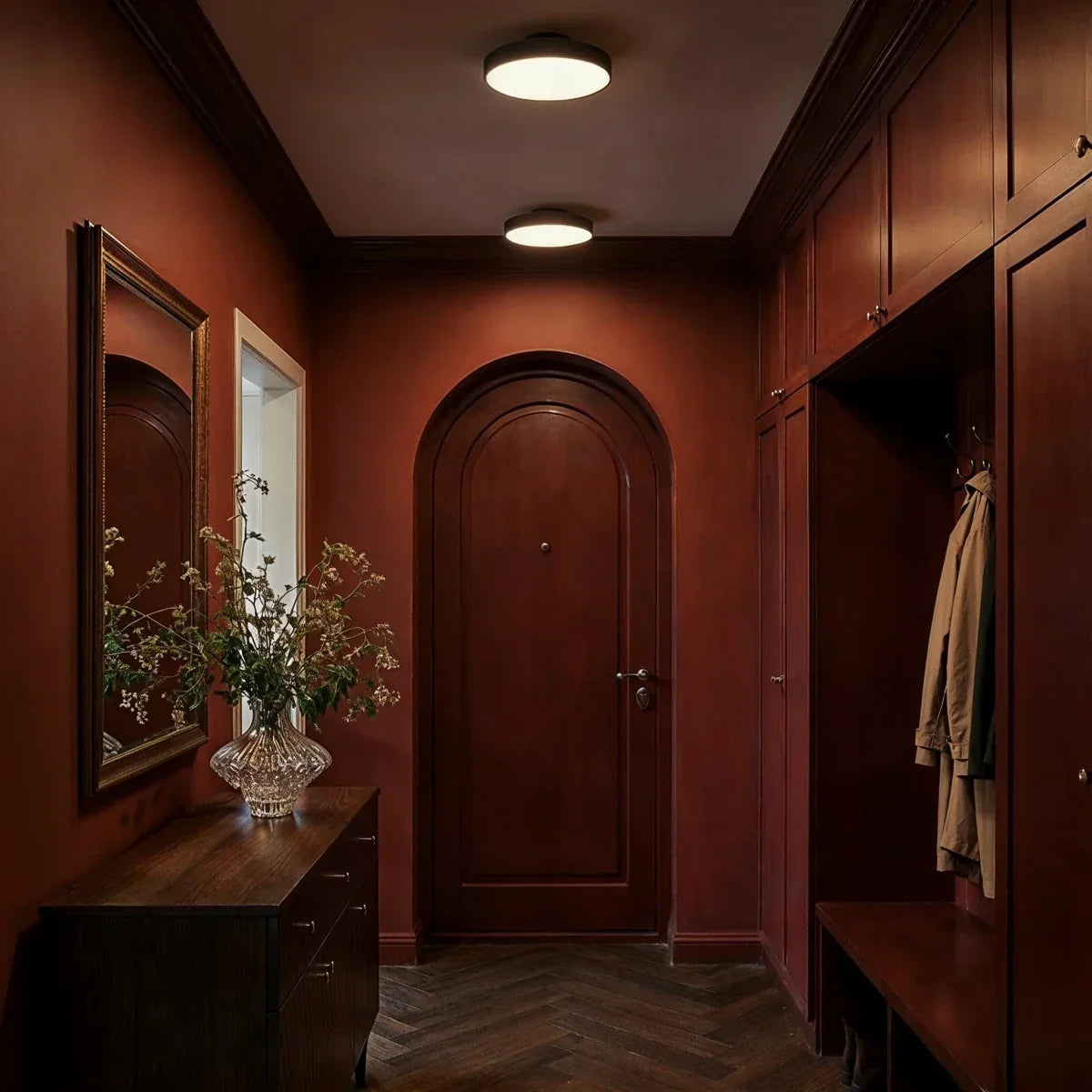 Ceiling Light | Round Drum Flush Mount