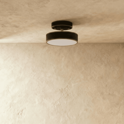 Ceiling Light | Round Drum Flush Mount