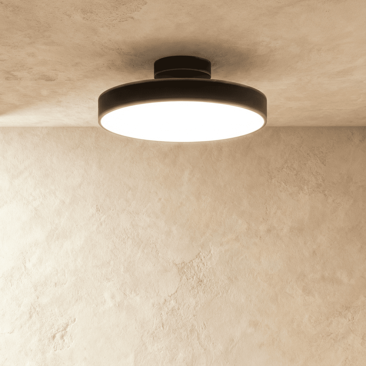 Ceiling Light | Round Drum Flush Mount