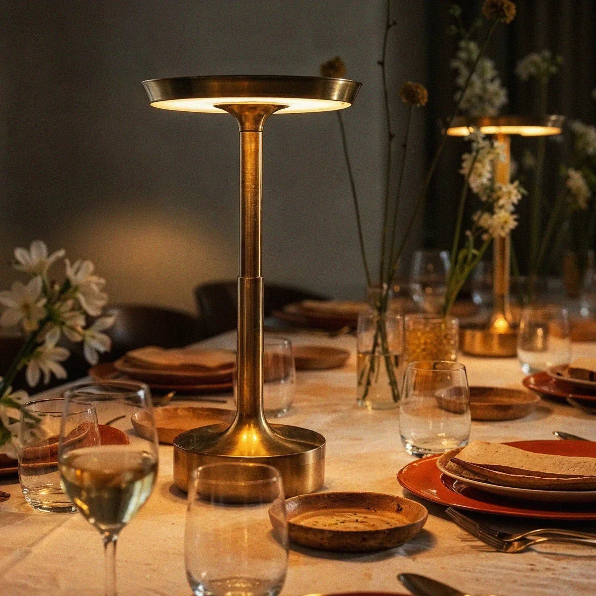 Table Light | Portable Round Disc Design