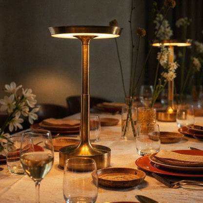 Table Light | Portable Round Disc Design