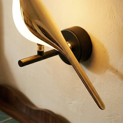 Wall Light | Bird Shape Brass Design