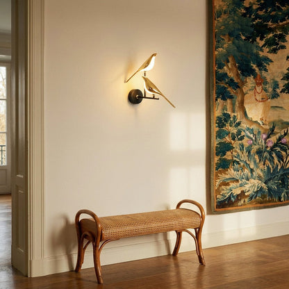 Wall Light | Bird Shape Brass Design