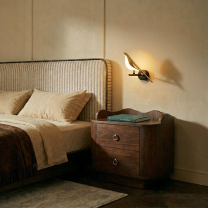 Wall Light | Bird Shape Brass Design