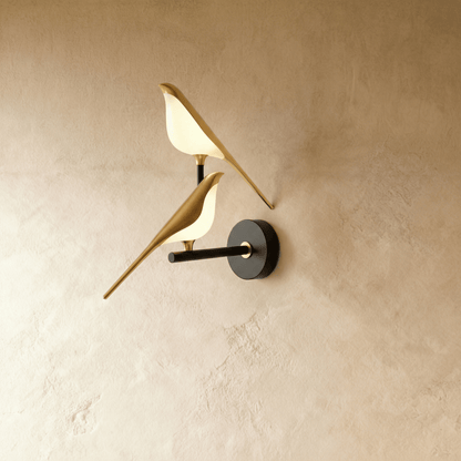 Wall Light | Bird Shape Brass Design