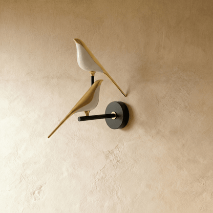 Wall Light | Bird Shape Brass Design