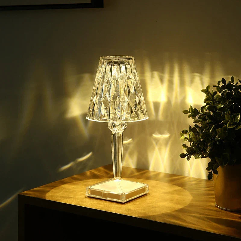 Table Light | Crystal Cut Acrylic Design