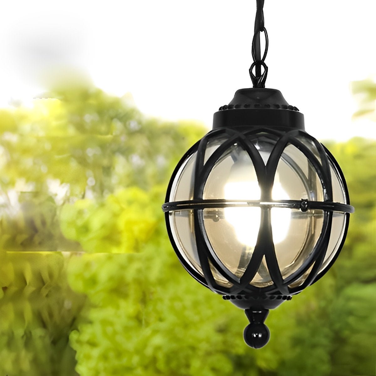 Pendant Light | Outdoor Globe Cage Design
