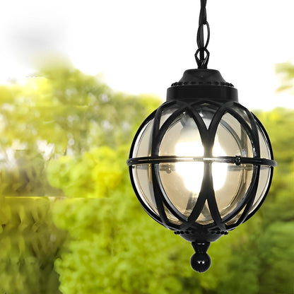 Pendant Light | Outdoor Globe Cage Design