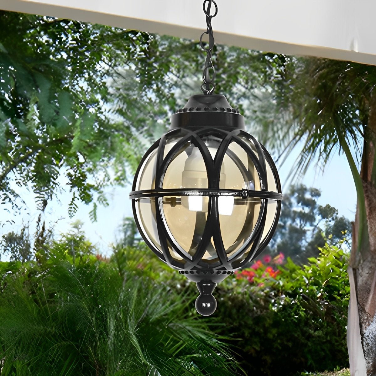 Pendant Light | Outdoor Globe Cage Design