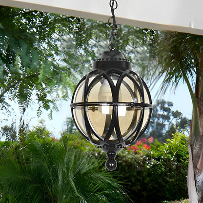 Pendant Light | Outdoor Globe Cage Design