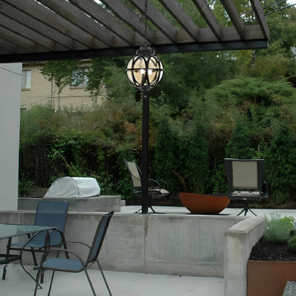 Pendant Light | Outdoor Globe Cage Design