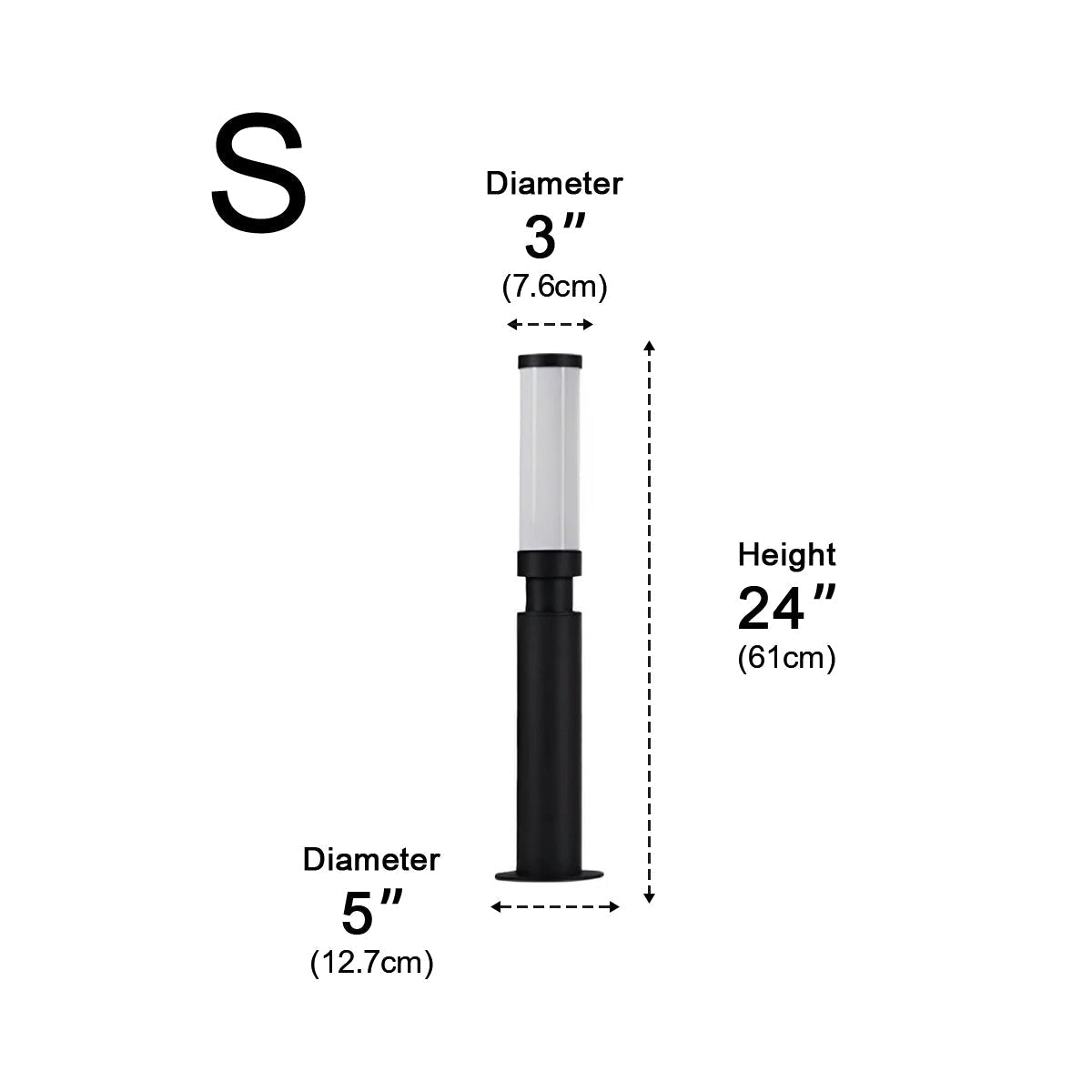 Pillar Light | Cylinder Garden Post Design