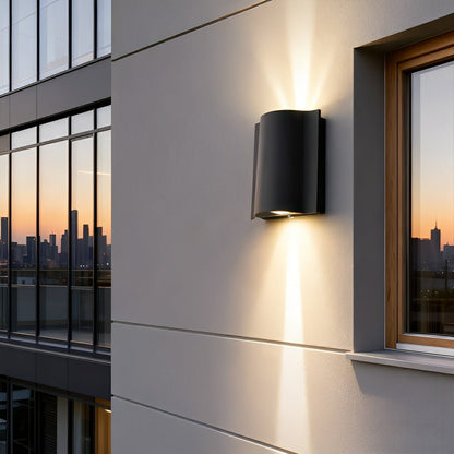 Wall Light | Wave Curved Outdoor Design