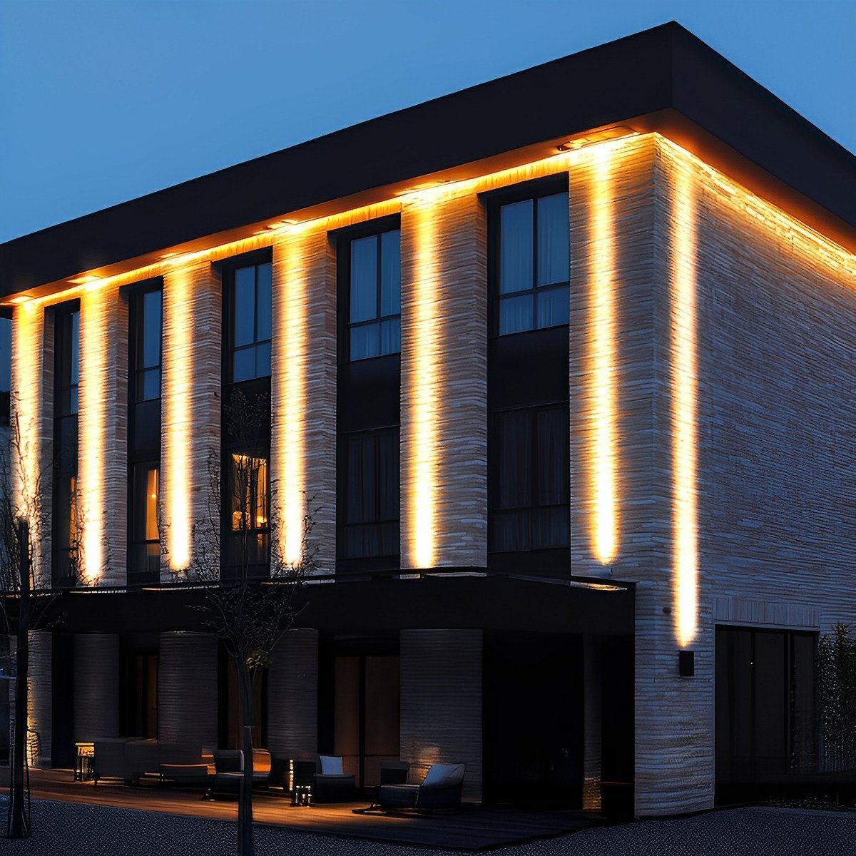 Wall Light | Narrow Beam Building Uplight